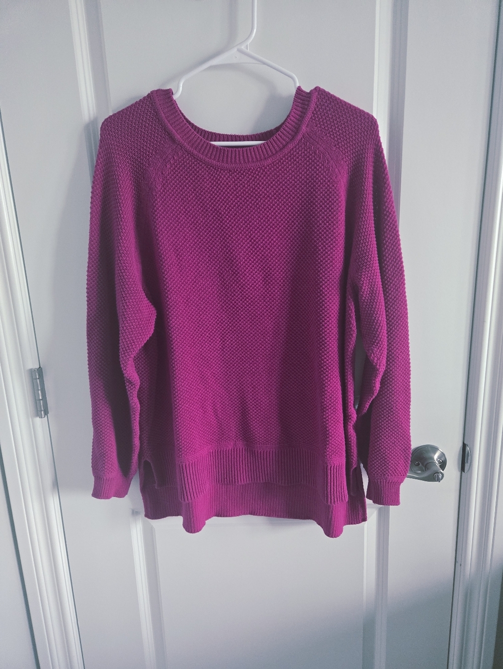 Time and Tru Fuchsia Crew Neck Sweater
